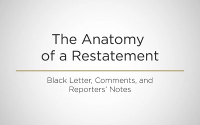 The Anatomy of a Restatement