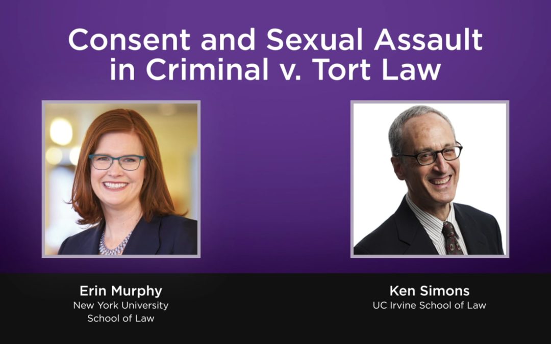 Consent and Sexual Assault in Criminal v. Tort Law