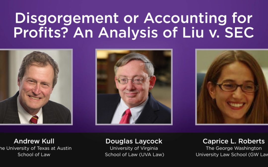 Disgorgement or Accounting for Profits? An Analysis of Liu v. SEC
