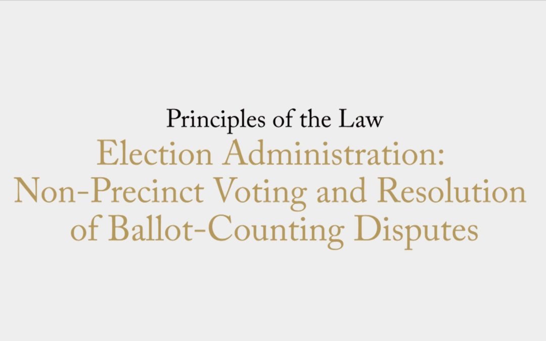 Election Administration Principles and Democracy