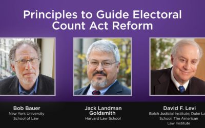 Principles to Guide Electoral Count Act Reform